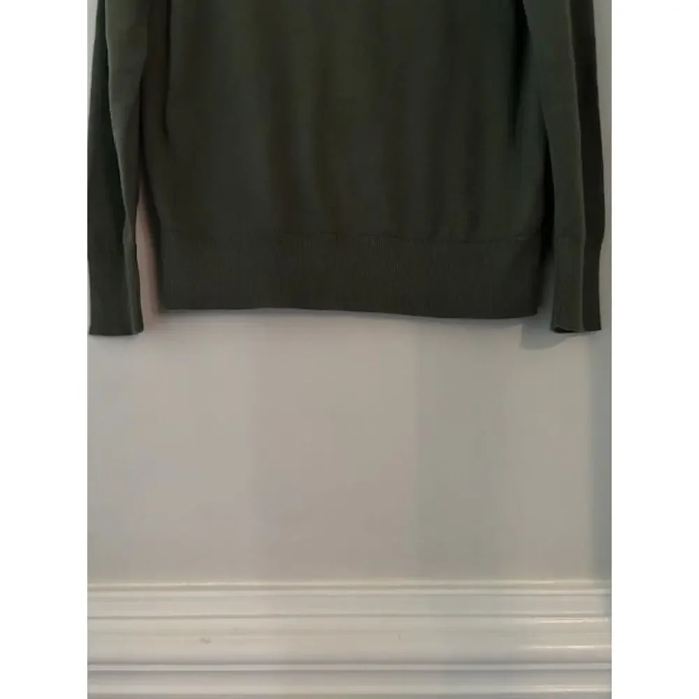 Vineyard Vines Heritage Cotton V-Neck Sweater Mens Small Green Preppy